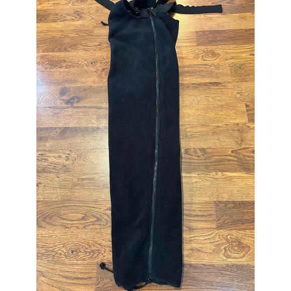 Peckham Men's Polartec Fleece Bib Pants Black Size Medium Long Winter Activewear - Picture 6 of 10